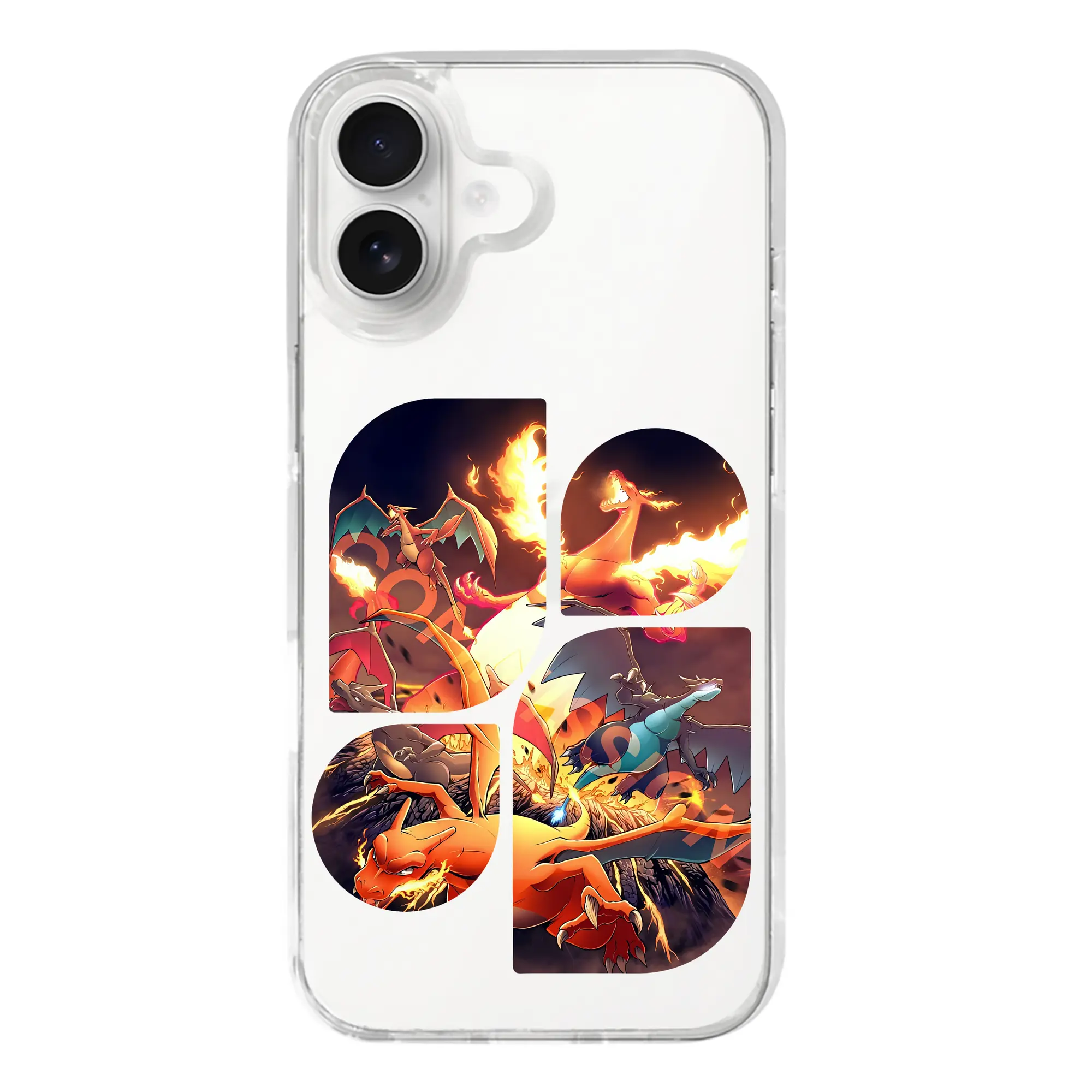 ポケモン グッズ,リザードン - iPhone 17シリーズ 透明スマホケース – 薄型・耐衝撃・精密フィット保護カバー